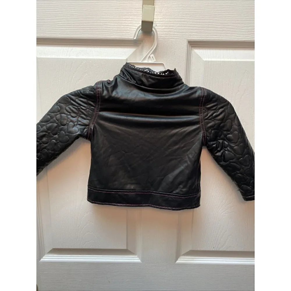 g  PIPER casual solid black zipper jacket 3T